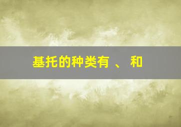 基托的种类有 、 和